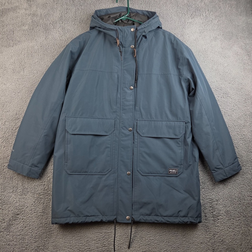Eddie Bauer Rainfoil Insulated Parka Jacket Women Large Weather Edge Outdoor Ski